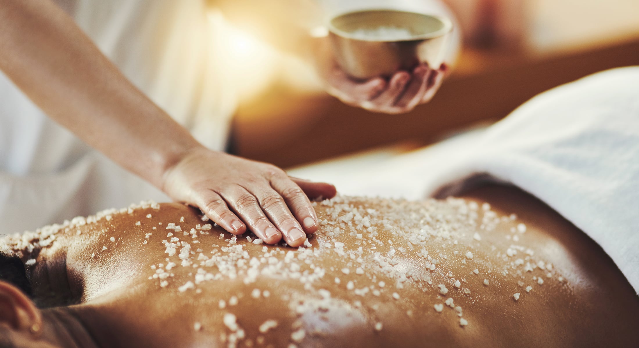 Back Scrub treatment at the Spa